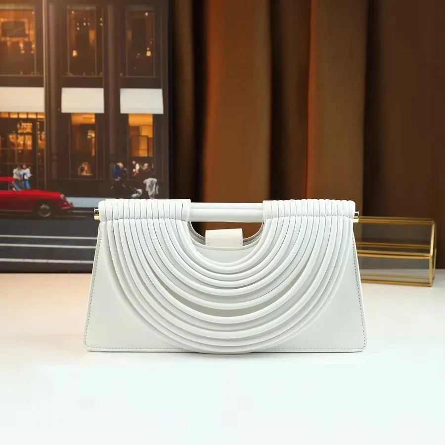 Hand-woven 2025 New Fashion Handbag, Clutch Bag, Niche Design, High-end Single-shoulder Crossbody Bag