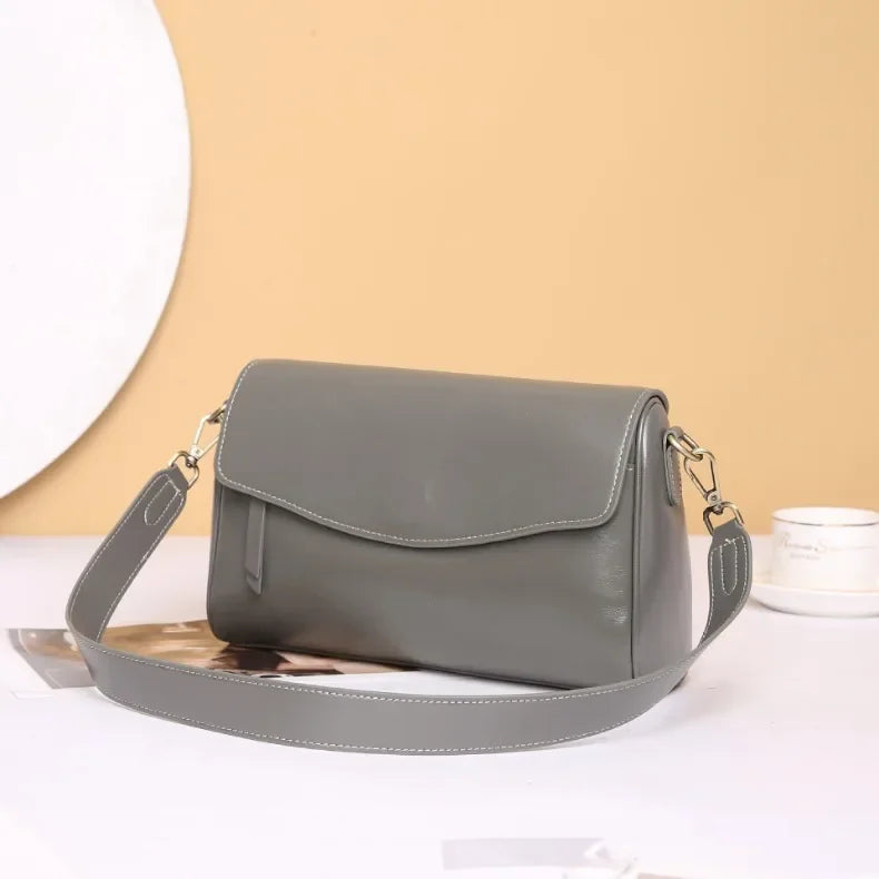 Women's Genuine Leather Shoulder & Crossbody Bag Minimalist Design for Office, Dinner & Weekend Outings Durable Everyday Handbag