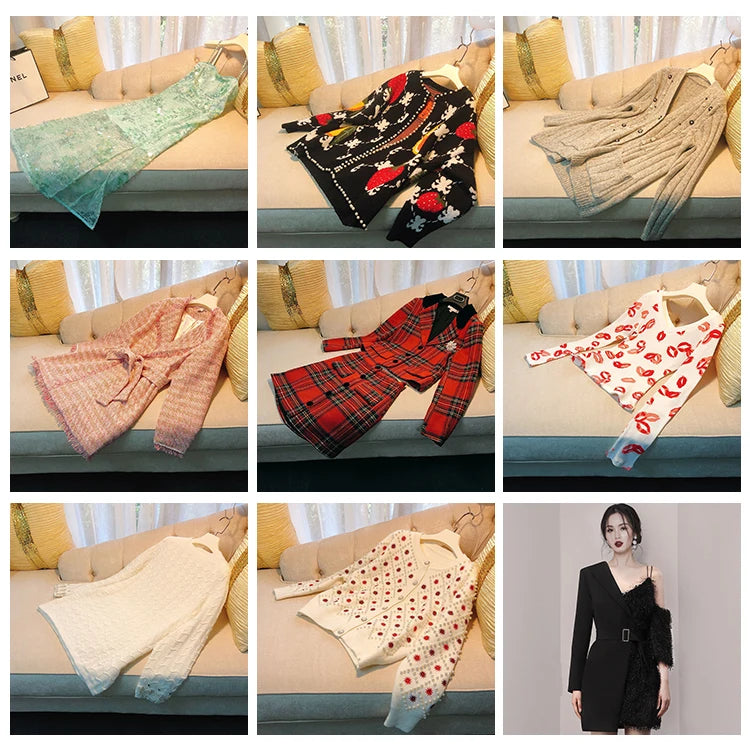 Trendy Early Autumn Bla Suit Dr V-Ne Long Sve Pleated Slimming OL Dr Faionable Women's  Dr for Young Ad...