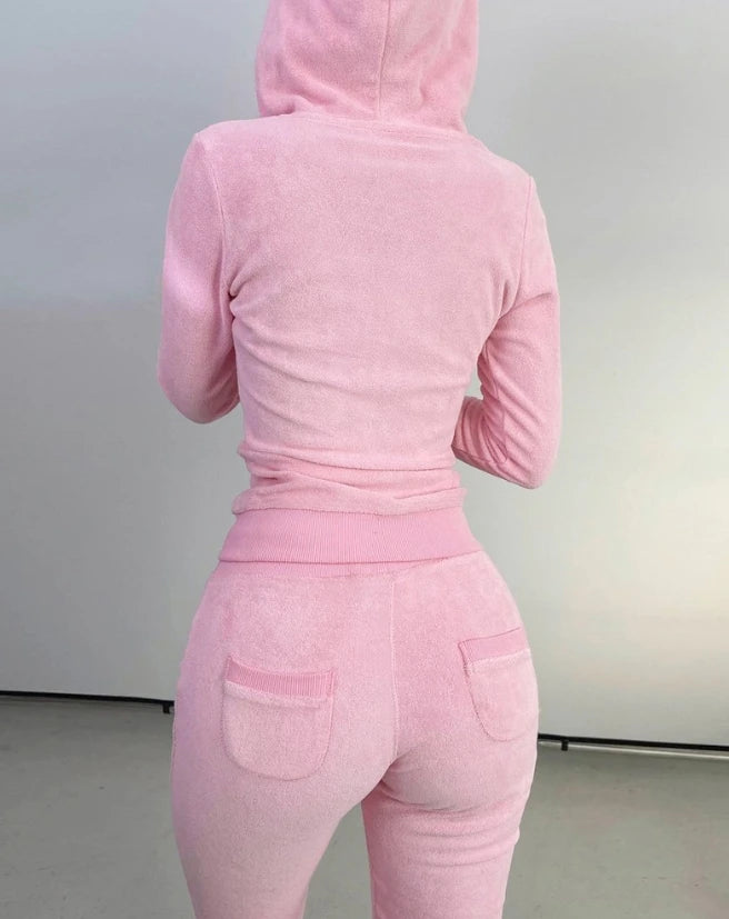 Women's Casual Suit Sets 3PCS Tank Top & Pants Set with Hooded Coat Commuting Woman Fashion Skinny Trousers 3 Piece Outfits