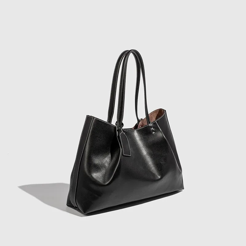 Tote Meal Bag PU Leather Large Capacity Designer Shoulder Bag 2026 New High Quality Crossbody Bags Versatile Practical