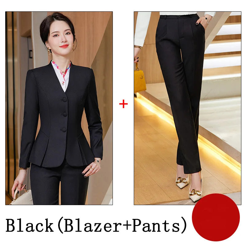Women Business Skirt Suits Spring Formal Uniform Styles Blazers Feminino for Women Professional Office Work Wear Outfits Set