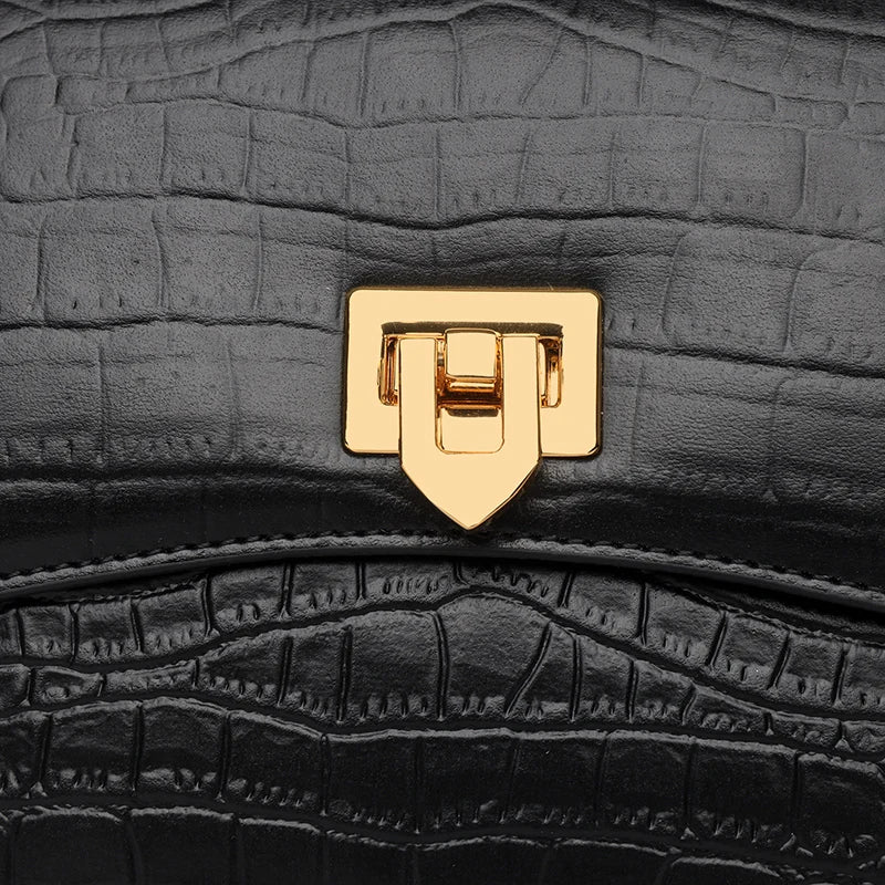 Luxury 100% Genuine Leather Tote Bag Women Brand High Quality Solid color Cow Leather handbag Female Shoulder Crossbody Bags