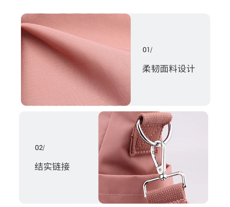 Tote Bag Handbag Shoulder Bag for Women Nylon Waterproof Large Capacity Shopping CrossBody Bag Ladies Messenger Bag