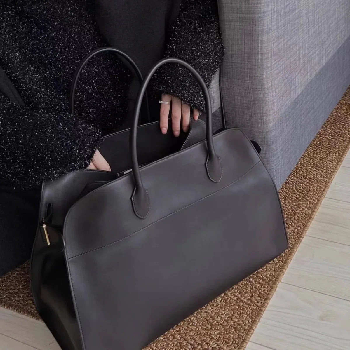 Special Price Faux Suedette Tote Bag Top Quality Women's Commute Handbag Big Work Bag Ladies Vintage Large Purse Coffe Winter