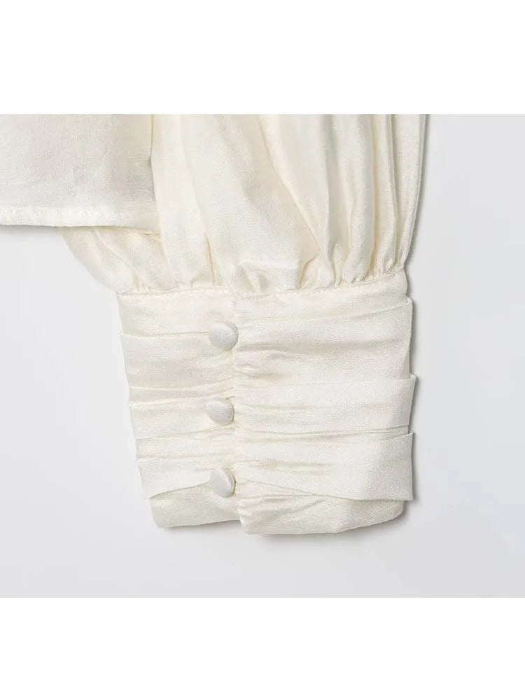 Women's Blouse Round Neck Long Sleeve Loose Shirt Top Summer Autumn New Casual Elegant Chic Shirts And Blouses Tops