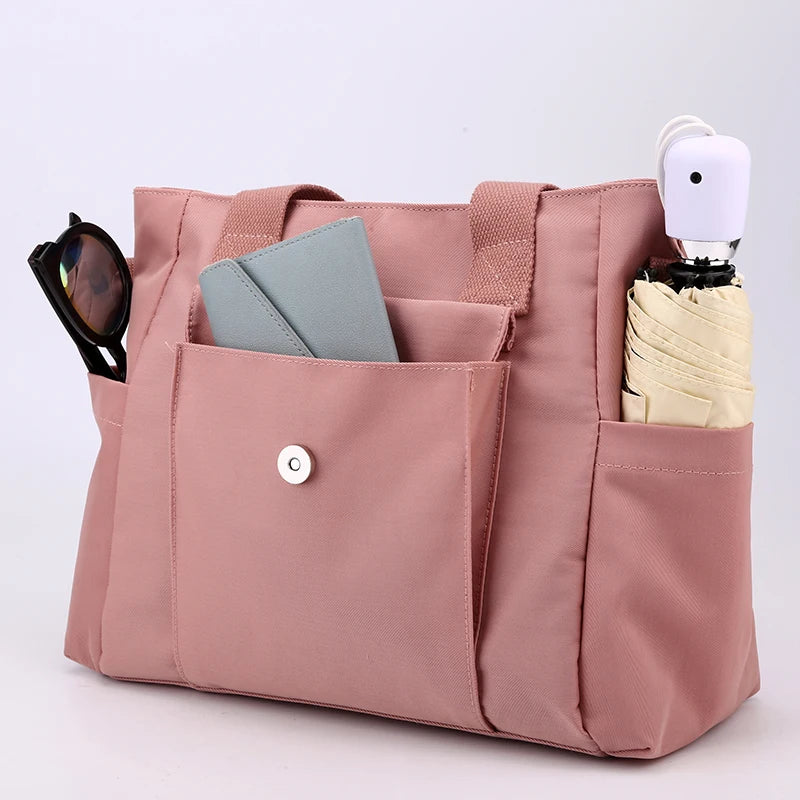 Tote Bag Handbag Shoulder Bag for Women Nylon Waterproof Large Capacity Shopping CrossBody Bag Ladies Messenger Bag