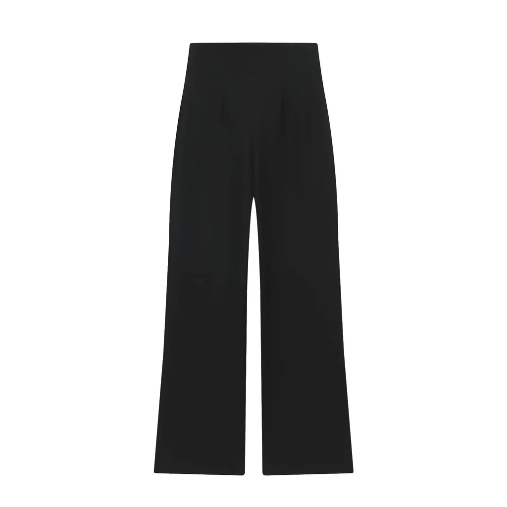 Womens Casual Trousers High Waist Zipper Elegant And Versatile Pants For Spring And Autumn Everyday Wear
