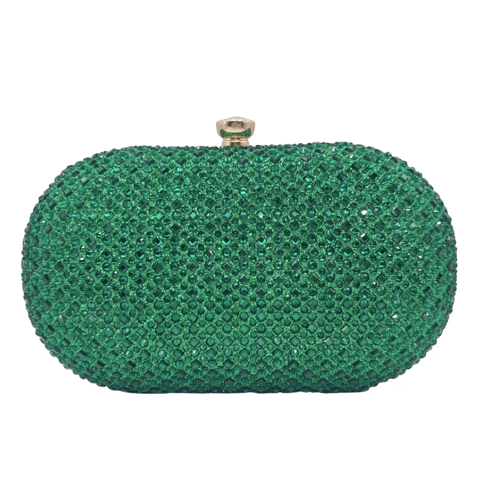 2024 Luxury Evening Bags for Women - Rhinestone Clutch Purse with Crystal Decorations, Wedding Party Handbag