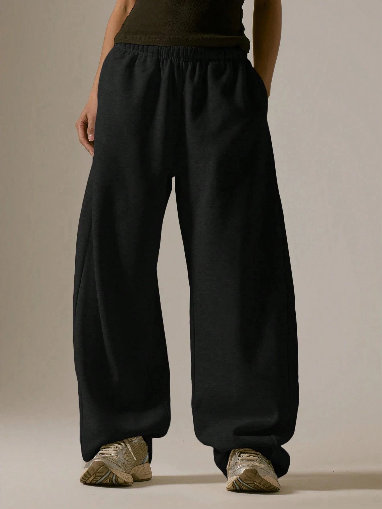 Women's fashionable loose straight-leg jogging pants, suitable for vacation, leisure running, new autumn and winter sports pants